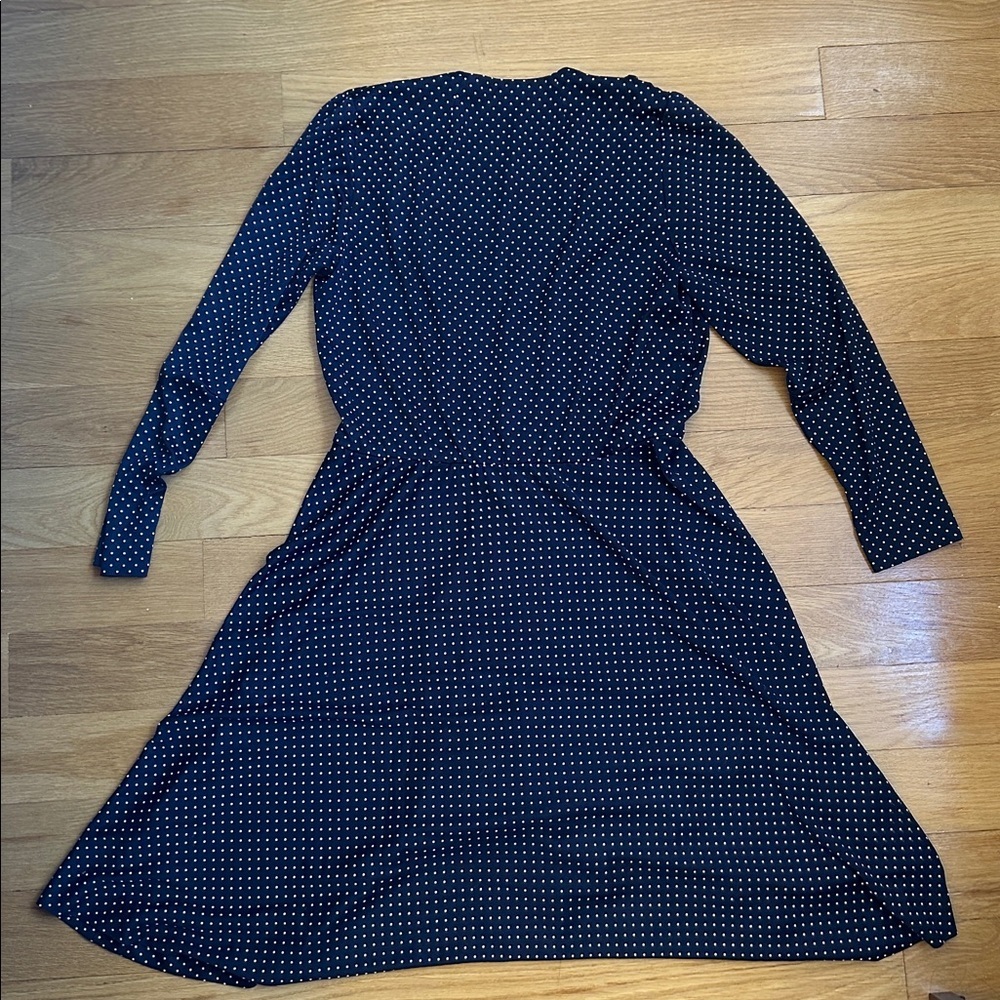 Vintage Navy Blue Polka Dot Dress - Perfect for Spring! - Picture 2 of 9
